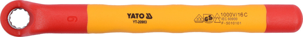 Yato KLUCZ OCZKOWY ODGIĘTY IZOLOWANY 9MM VDE YT-20983 YT-20983