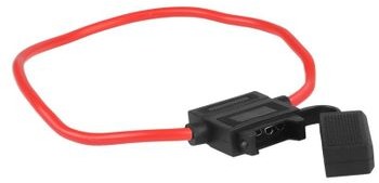 Oprawa bezpiecznika płytkowego UNI hermetyczna przewód 30cm 1.8mm kw WD12-1640