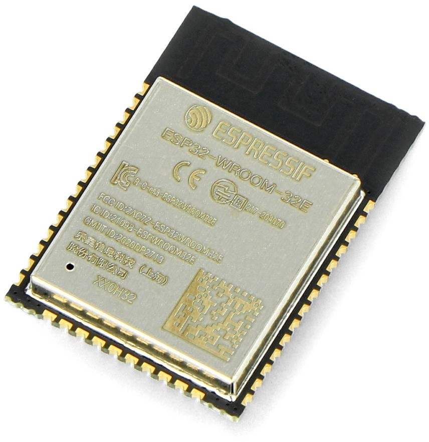 Układ WiFi + Bluetooth BLE Espressif ESP32-WROOM-32E - SMD - 32 Mbit - 4 MB Flash SOC-20509