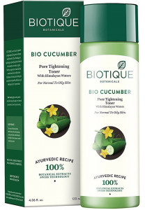 Bio Biotique Tonik Ogórkowy z Wodą Himalajską - cera tłusta 120ml, Biotique 8906009451060
