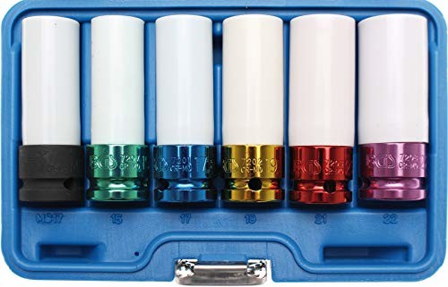 BGS 7307 sześciokątna nasadka do klucza nasadowego-zestaw, 12, 5 (1/2), 6-częściowy