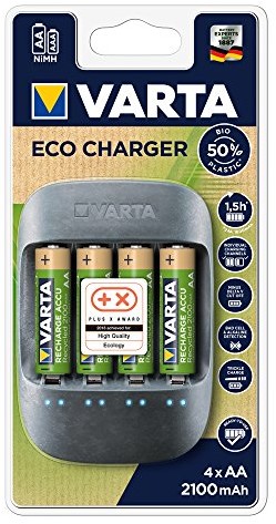 Varta ładowarka Eco Charger (w zestawie 4 X AA 56816 2100 mAh) 57680101451