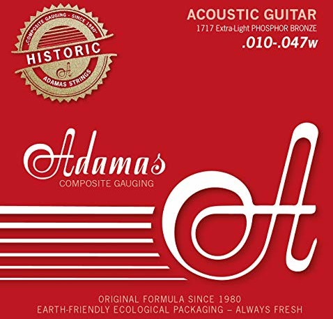 Adamas Adamas Akustik-Gitarren Saiten Historic Reissue Phosphor Bronze Round Core Satz DADGAD-Tuning - 2020RC 664605