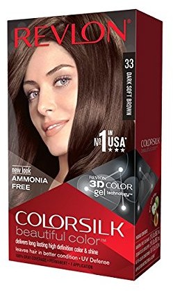 Revlon ColorSilk Haircolor # 33 Dark Soft Brown 3 WB (farba do włosów) 309978695332