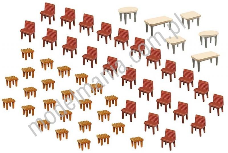 Faller Stoły 7szt. i krzesła 48szt. 180438
