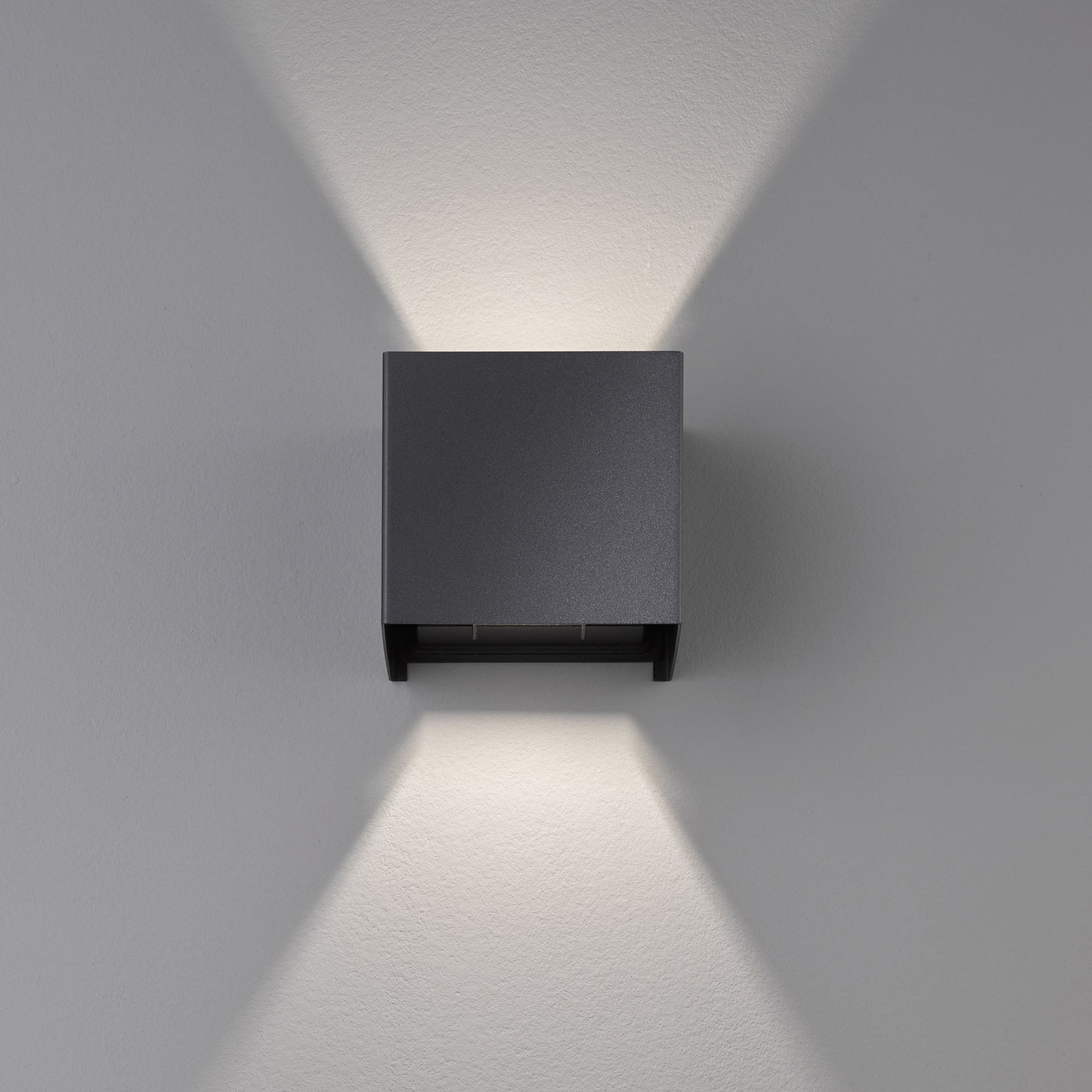 Fischer HONSEL GMBH Kinkiet zewnętrzny LED Wall, czarny, kątowy