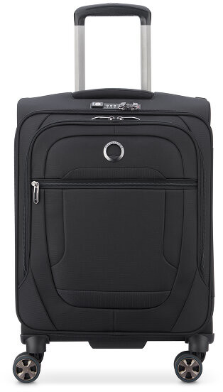Delsey Helium DLX Walizka kabinowa na 4 kółkach Slim Line 55 cm schwarz 2397803-00
