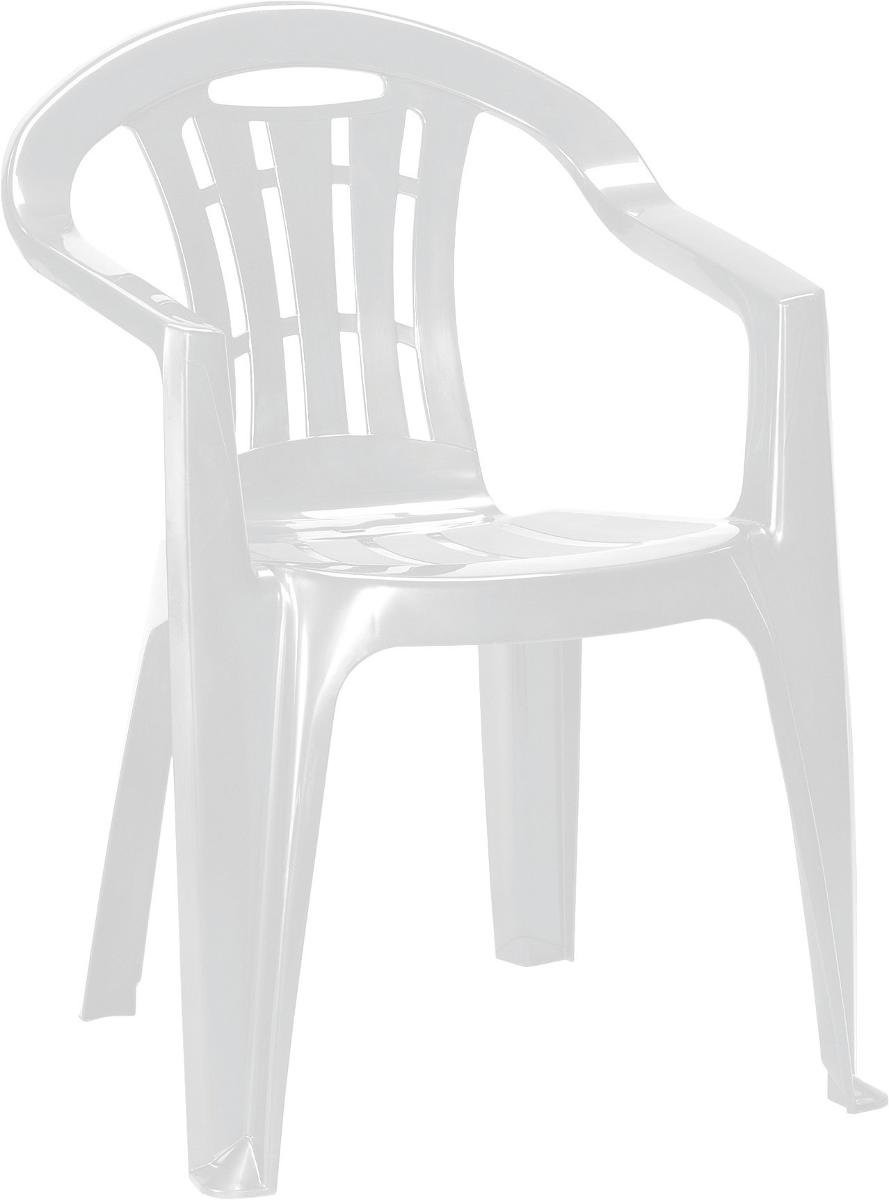 Curver Krzesło ogrodowe Mallorca, białe, 56x58x79 cm