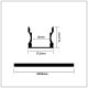 V-TAC Profil Aluminiowy V-TAC 2mb Czarny VT-8110 SKU 2878