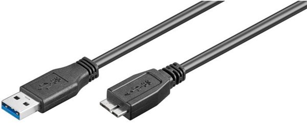 Pro Pro USB 3.0 A/MicroUSB B - Black - 0.50m 4040849957345