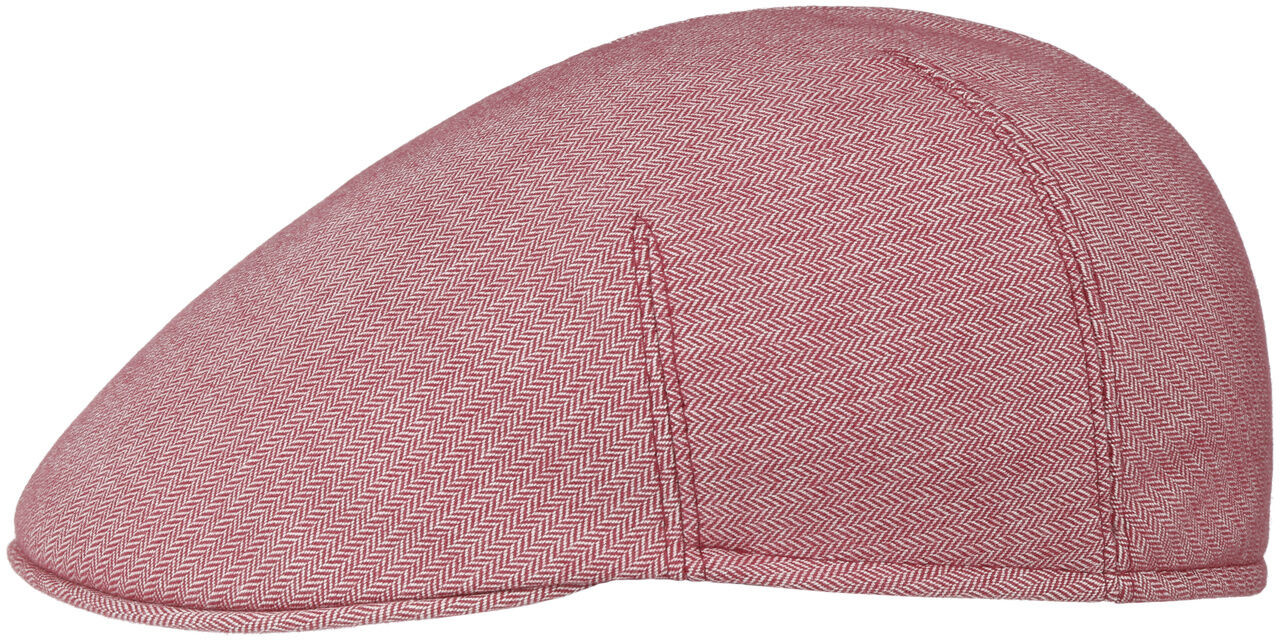 Płaski Kaszkiet Coolmax Herringbone, czerwony, 56 cm 4055967835093