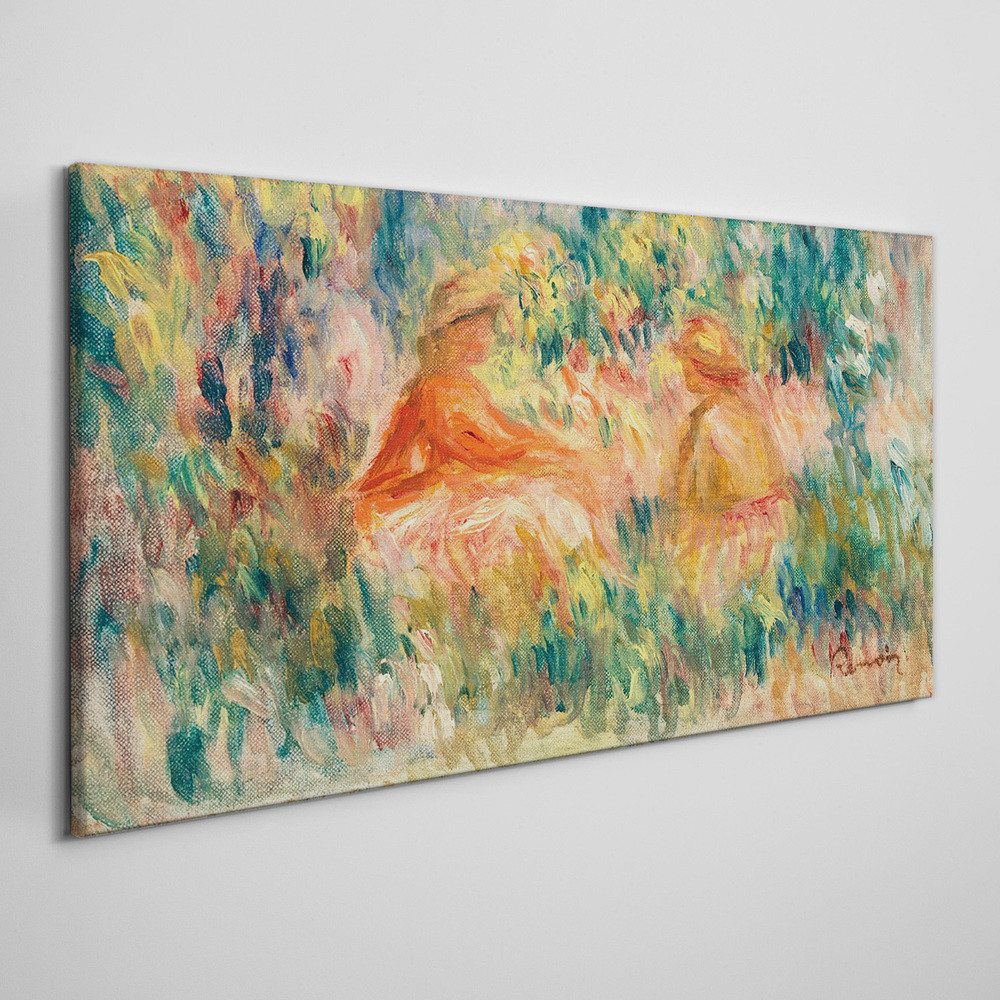PL Coloray Obraz na Płótnie Abstrakcja Ludzie Łąka 120x60cm