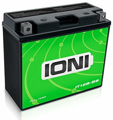 IONI IT12B-BS 12 V 10 Ah akumulator AGM kompatybilny z YT12B-BS uszczelniony/bezobsługowy akumulator motocyklowy