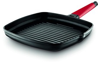 Castey Patelnia do grillowania  Induction  Bras Serie, 27 cm, czerwony 2-IG27