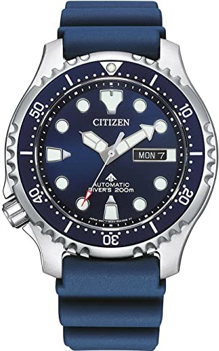 Citizen Citizen męski analogowy zegarek automatyczny z paskiem Super Titanium, niebieski, Pasek
