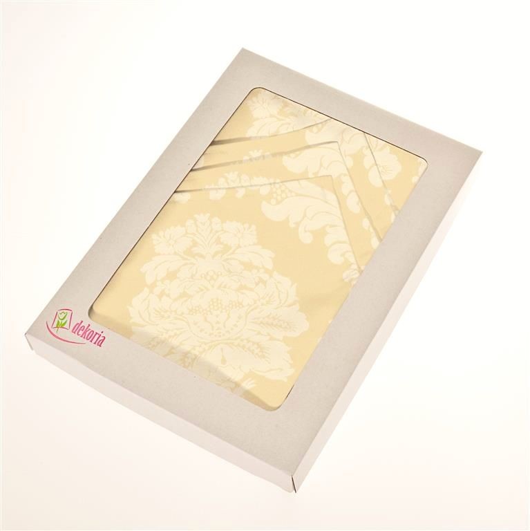 Dekoria komplet 6 szt serwetek 42x42cm damasco kremowe 42x42cm S-000-015