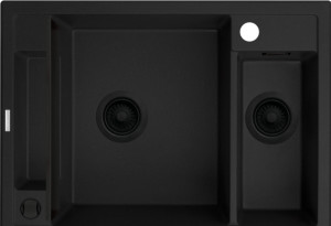 Deante ZRM N503 ZLEW MAGNETIC NERO GRANIT 1,5K 690X500X219MM + OSPRZĘT SPACE SAVER NERO