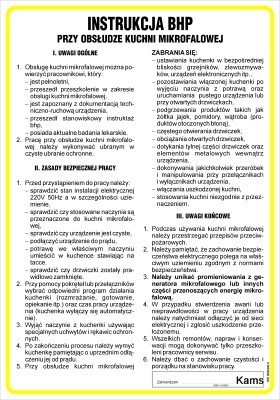 IAG31 Instrukcja BHP przy obsłudze kuchni mikrofalowej