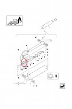 NEW HOLLAND CASE Pierścień tłokowy siłownika CASE CNH 85800823 85800823