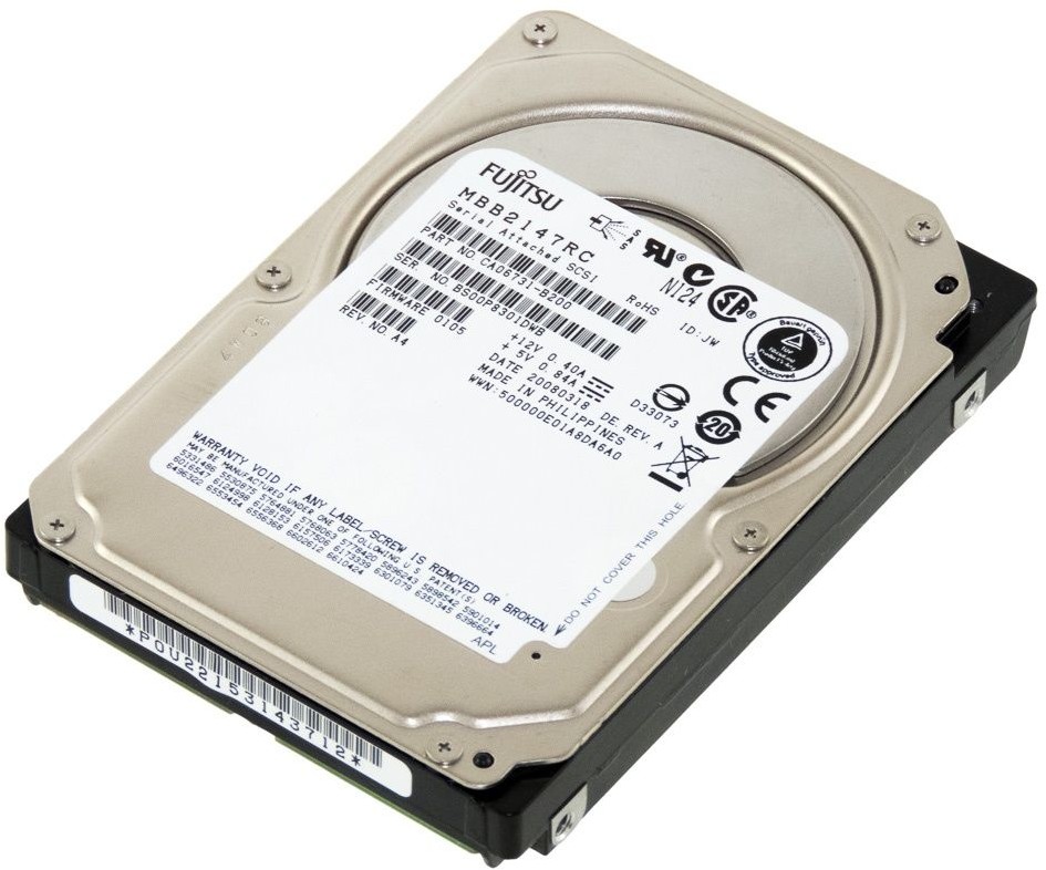 Fujitsu MBB2147RC 147GB 10K 16MB Sas 2.5''