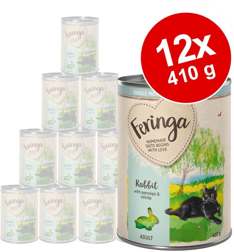 Feringa Feringa Single Meat Menu 12 x 410 g Królik z pasternakiem i kocimiętką