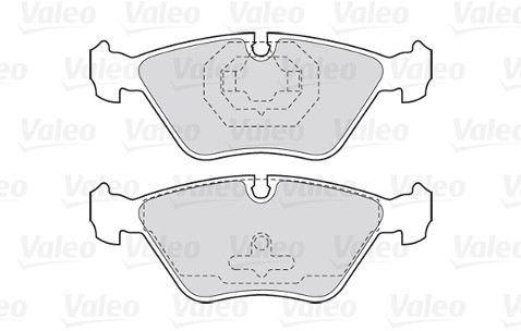 VALEO Zestaw klocków hamulcowych, hamulce tarczowe 301616