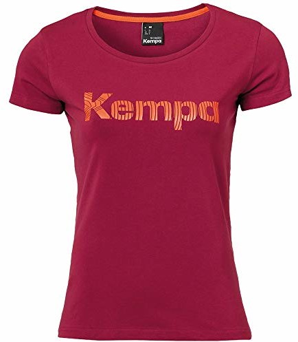 Kempa Kempa damski T-shirt graficzny, deep czerwony, S, 200228511 200228511