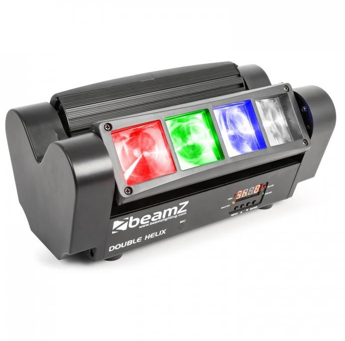 Beamz MHL820 Podwójny efekt Helix 8 diod LED RGBW 3 W DMX pilot na podczerwień 150.303