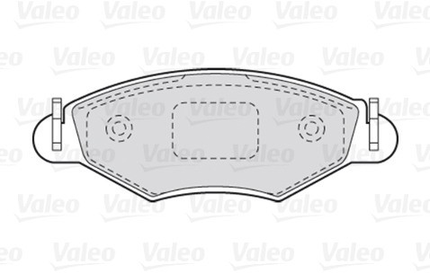 VALEO Zestaw klocków hamulcowych, hamulce tarczowe 301461