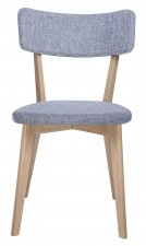 King Home Krzesło SCANDI szare - podstawa dębowa 9513-F.GREY