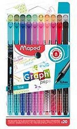 Maped Cienkopis Graph Peps Deco 20 kolorów
