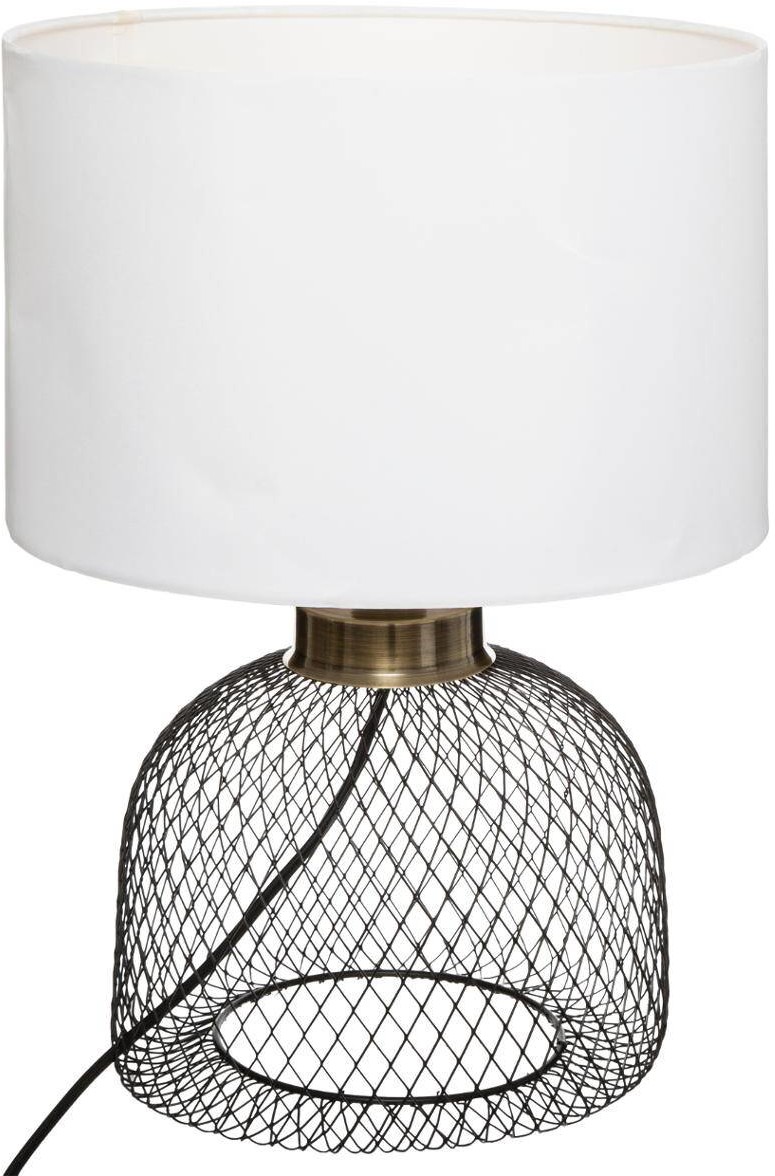 Atmosphera Lampa stołowa EMIE z białym kloszem 173254
