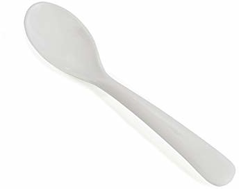 Kimmel 21-000-3301-1 łyżeczka do jajek/łyżeczka dla dzieci duża (6 sztuk), tworzywo sztuczne, biała