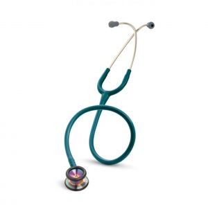 LITTMANN Stetoskop pediatryczny Littmann Classic II Pediatric RAINBOW EDITION tęczowa lira i głowica +przewód błękit karaibski)