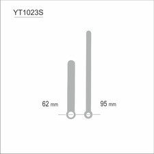 Atrix Wskazówki zegarowe srebrne /YT1023S