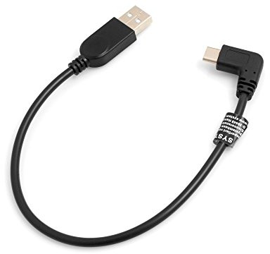 System-S USB 3.1 typu C 90 ° gewinkelt wtyczka kątowa Wtyczka do kabla USB 2.0 A kabel do transmisji danych kabel do ładowania adapter 27 cm 53526287