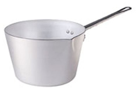 Pentole Agnelli pentole agnelli garnków, stożkowy kształt, z uchwytem z dziób, aluminiowa, bltf wykonana ze stali nierdzewnej, w kolorze srebrnym, srebrny/czarny, 14 cm FAMA914