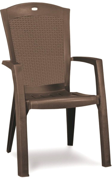 Bazkar Krzesło ogrodowe 65x61x99cm Minnesota Dining Brąz BK-CU209239