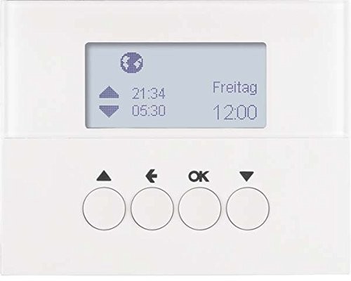 Hager Zegar sterujący 85741179 biel polarna połysk Berker żaluzje żaluzje sterowanie; sterowanie k.1; K.5 żaluzja 4011334375173 85741179