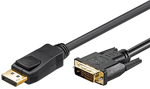 Goobay 61961 DisplayPort/DVI-D Adapter sieciowy, 2 m Czarny 61961