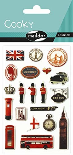 Maildor malidor 17,5 x 9 x 0,2 cm tworzywo sztuczne cooky London naklejka 560381C