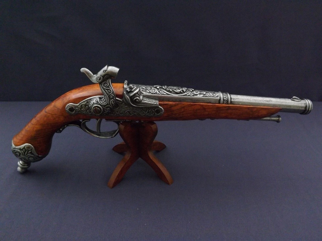 Denix SA REPLIKA PISTOLET BRESCIA NA STOJAKU MODEL 1013G+800 1013G+800