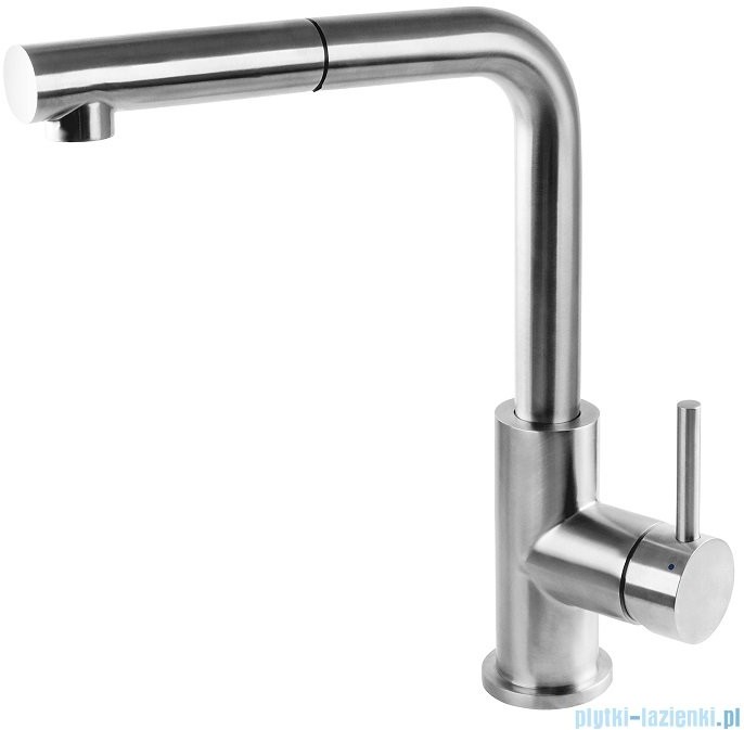 Omnires Albany bateria kuchenna z wyciąganą wylewką stal nierdzewna AB1455IN |