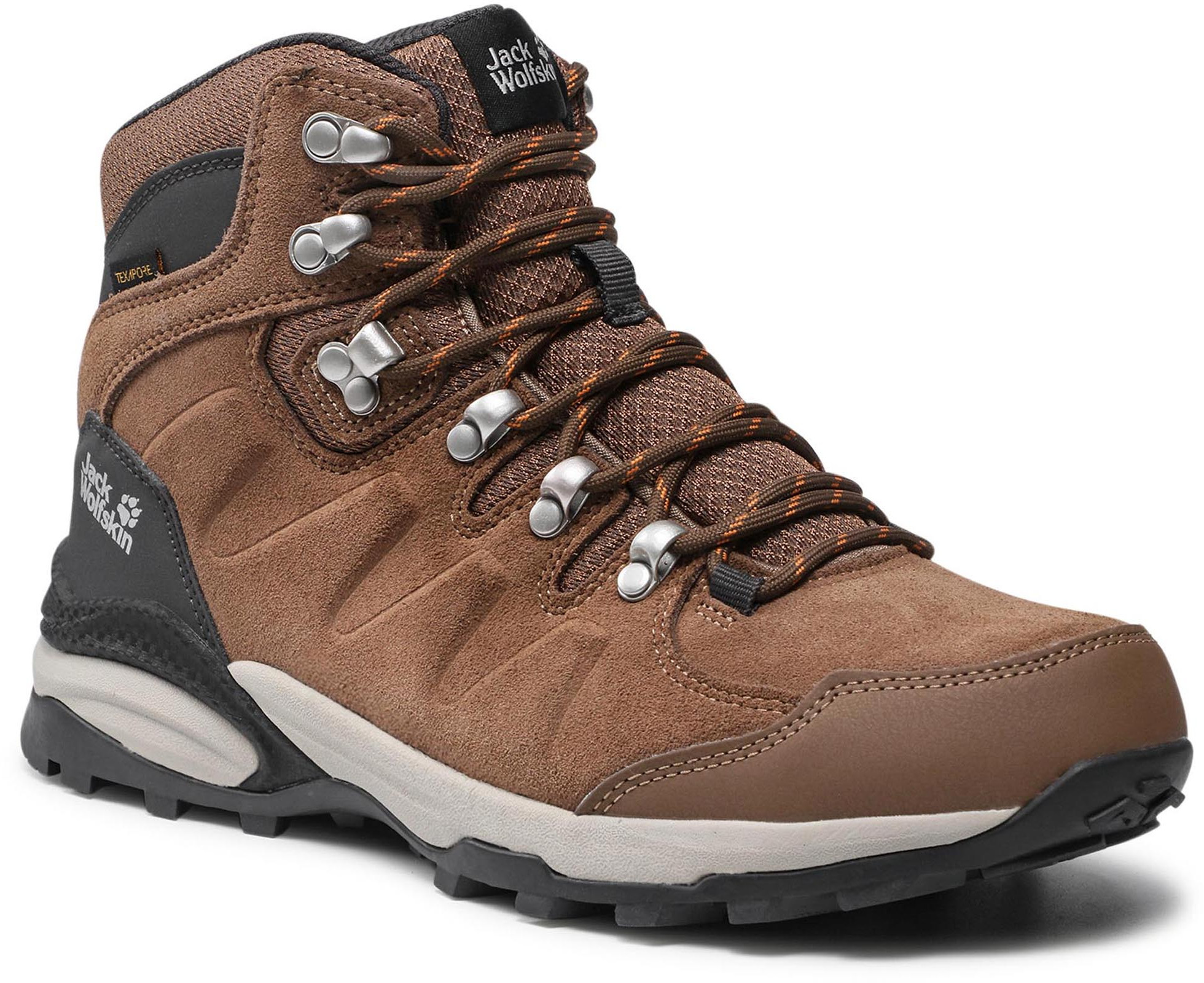 Jack Wolfskin Trekkingi Refugio Texapore Mid W 4050871 Brown/Apricot