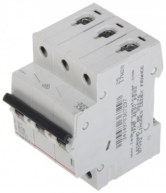 Legrand WYŁĄCZNIK NADPRĄDOWY LE-419169 TRÓJFAZOWY 16 A TYP B LE-419169