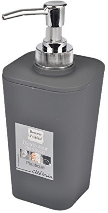 Douceur d'Intérieur dozownik mydła w płynie, z efektem Soft Touch, wymiary 7 x 7 17,5 cm 6ASB227GR