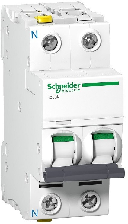 Schneider Electric A9F04610 Wyłącznik nadprądowy iC60N-C10-1N C 10A 1N-biegunowy A9F04610
