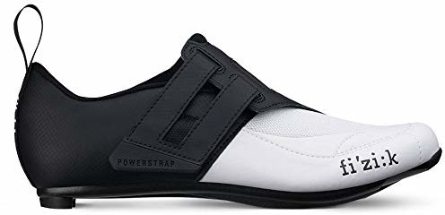 fizik Transiro Powerstrap R4 buty triatlonowe czarne/białe 2019 buty rowerowe buty do sportów rowerowych, 42 (F8521420)