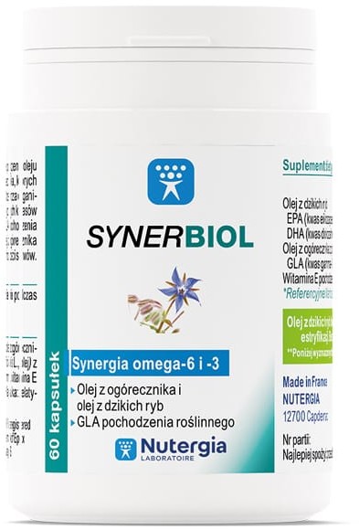 Nutergia SYNERBIOL Nutergia 60 kaps Omega-3 Omega-6 DHA