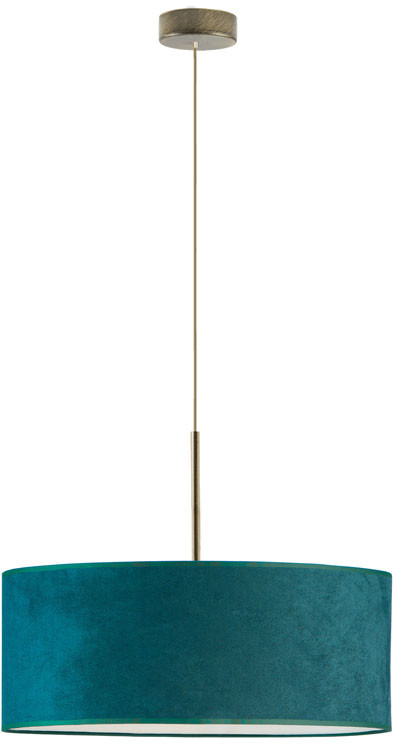 LYSNE Nowoczesny zwis SINTRA VELVET fi 50 cm kolor zieleń butelkowa 14531V/14 kolor zieleń butelkowa